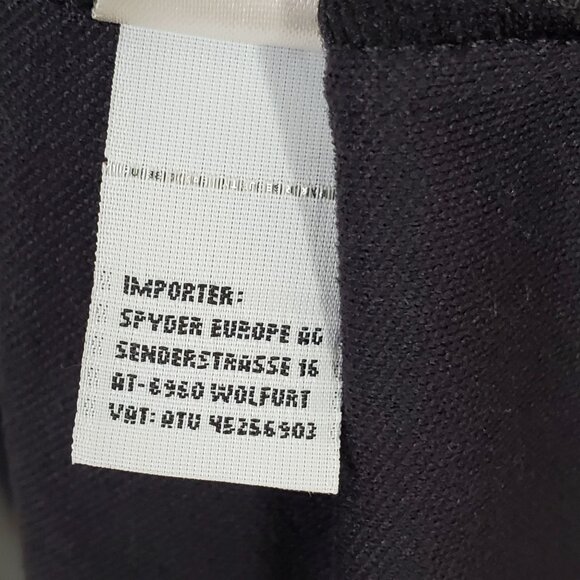 Spyder Mens XXL Jacket Black Gray 1/4 Zip Pullover Long Sleeve Black Gray - Picture 6 of 9